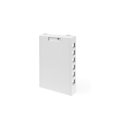 Leviton 12-Port Surface Mount Unloaded, Quickport, White 204810